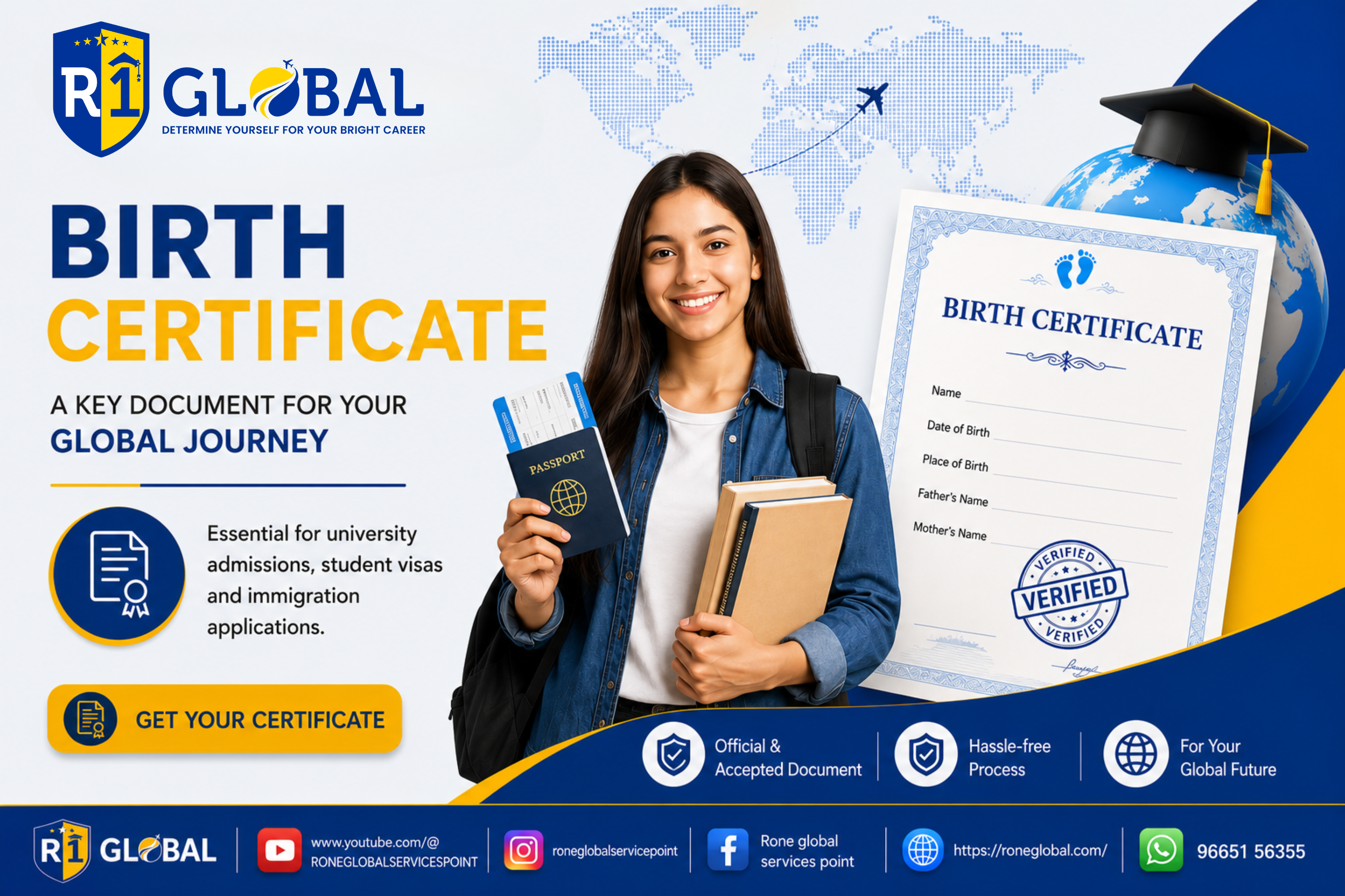 Birth Certificate For International Travel & Student Visa | Complete Guide |