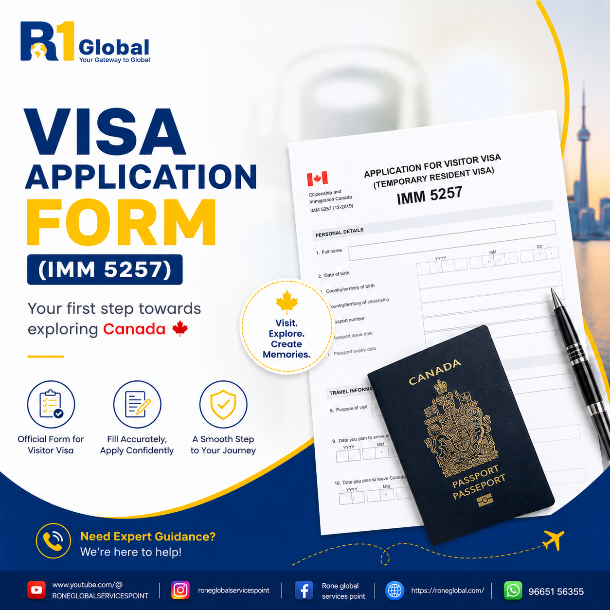 Visa Application Form (imm 5257) | Canada Visitor Visa Application Guide