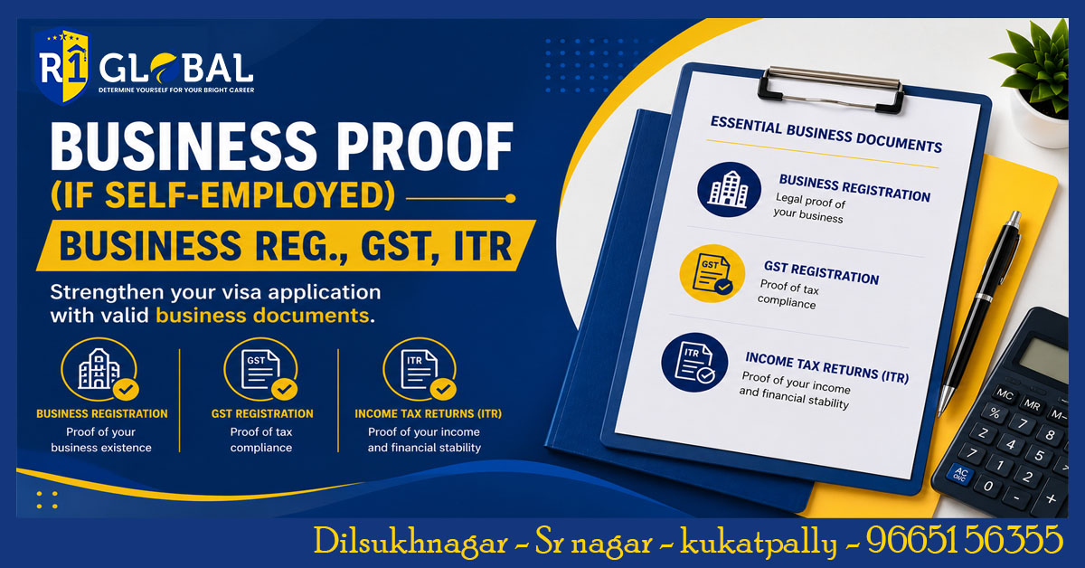 Business Proof For Self-employed Visa Applications | Business Registration, Gst & Itr |