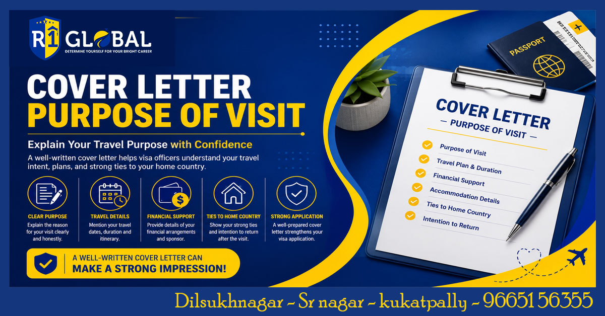 Cover Letter For Visa Application | Purpose Of Visit Letter
