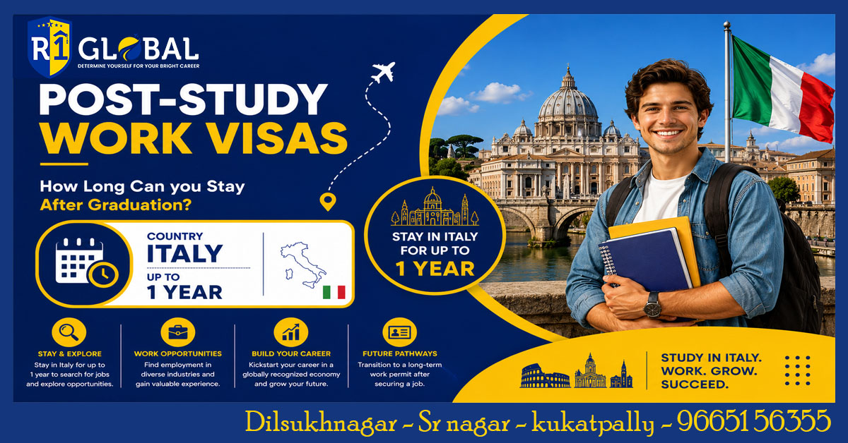 Italy Post-study Work Visa | Stay In Italy For Up To 1 Year After Graduation