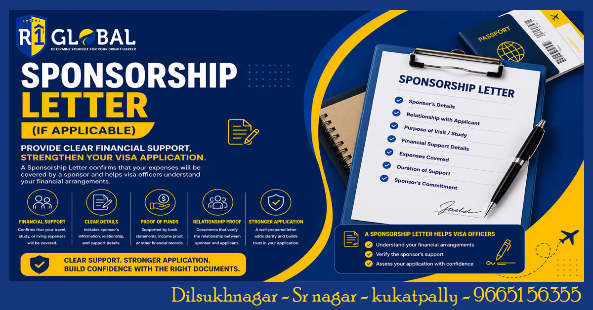 Sponsorship Letter For Visa Applications | Financial Support Proof