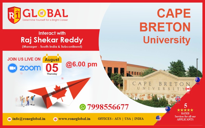 STUDY IN CANADA - CAPE BRETON UNIVERSITY @ 6PM